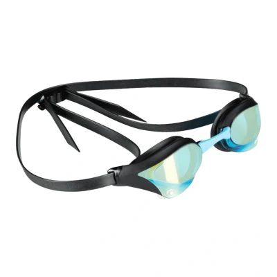 Abbildung von arena Cobra Core Swipe Mirror Unisex Wettkampfbrille für Erwachsene, Schwimmbrille mit Gebogenen Spiegelgläsern, Anti Beschlag, UV Schutz, 5 Austauschbare Nasenstege