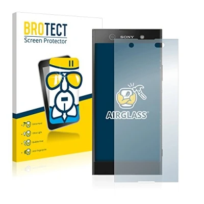 Abbildung von BROTECT Schutzglas für Sony Xperia XA1 Ultra Schutzfolie Panzer Folie Glas [Extrem Kratzfest 9H, Anti Fingerprint, Transparent]