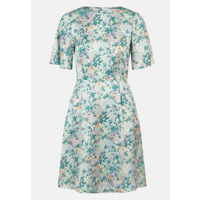 Abbildung von Kleo Abendkleid (1 tlg) mit Blumenprint und Eingrifftaschen