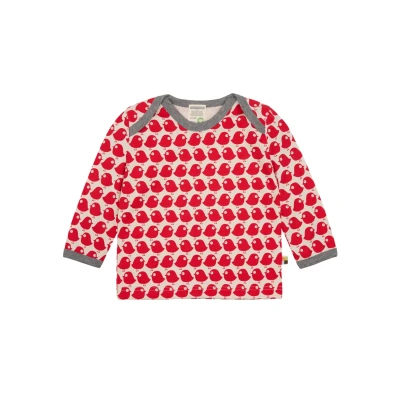 Abbildung von Shirt Langarm mit Vogel Print, GOTS Zertifiziert