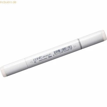 Abbildung von COPIC Sketch Marker Typ T 0, toner gray No. professioneller Pinselmarker, mit einer Super Brush Spitze und Medium Broad