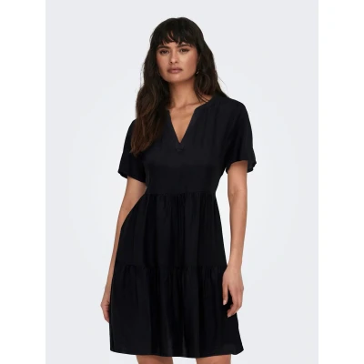 Abbildung von ONLY Onlzally LIFE THEA Dress Freizeitkleid, Damen, Größe: Small, Black