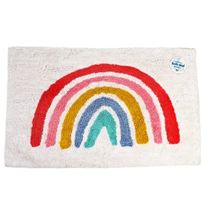 Abbildung von Badematte Regenbogen Rex London, wunderbar weich, sehr wasserabsorbierend, Baumwolle, rechteckig, für den Farbakzent im Bad