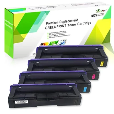 Abbildung von GREENPRINT 4 Farbkompatible Tonerkartuschen SP C250 C261 2300 Seiten mit Hoher Kapazität für RICOH Aficio C250DN C250SF C261SFN C261SFNw C261DNw C260 C260DNW C260SFNW Laserdrucker