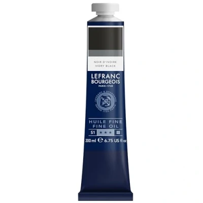 Abbildung von Lefranc Bourgeois 301850 Feine Ölfarbe in hervorragender Qualität,lichtecht mit gleichmäßige Konsistenz, 200ml Tube, ideal für Keilrahmen, Leinwand, Malkarton Payne&#039;s Grau