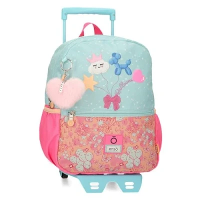 Abbildung von Enso Balloons Rucksack mit Trolley, mehrfarbig, 25 x 32 12 cm, Polyester, 9,6 l, bunt, Talla única, Trolley