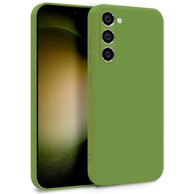 Abbildung von MyGadget Hülle für Samsung Galaxy S23 Plus Zweilagige Handyhülle mit Kameraschutz Cover Innenfutter &amp; Silikon außen Grün