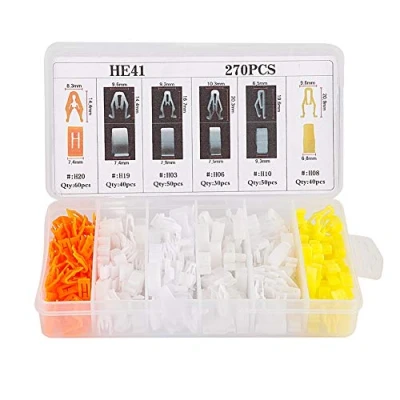 Abbildung von Auto Befestigung Clips, 270 Teile Universal Autokonsolen Armaturenbrett Verkleidung Clips Nieten Schnallenverschluss Kit Kunststoff Halterung Niet