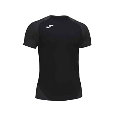 Abbildung von Joma Herren Essential Ii Equip T Shirts M/C, Schwarz Anthrazit, 4XS 3XS