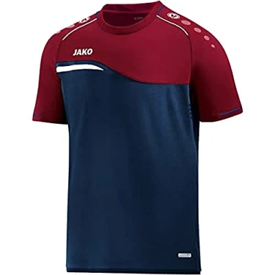 Abbildung von JAKO Damen T shirt Competition 2.0, marine/dunkelrot, 40, 6118