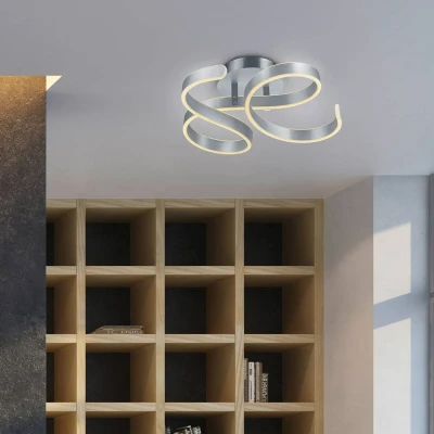 Abbildung von Trio Leuchten LED Deckenleuchte Francis 671310105, Aluminium gebürstet, inkl. 40 Watt LED, Switch Dimmer