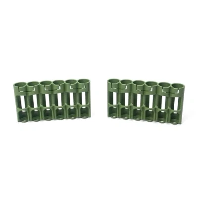 Abbildung von Storacell Slimline AA Batterie Aufbewahrungsbehälter (2er Pack), Militärgrün, hält 6 Batterien (nicht im Lieferumfang enthalten)