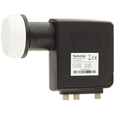 Abbildung von TechniSat Universal SCR 8+2 LNB Einkabel mit Zwei Legacy Ausgängen (Sat Wetterschutzgehäuse, 40 mm Feed Aufnahme) schwarz