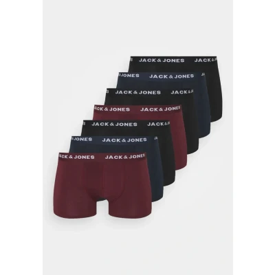 Abbildung von Jack &amp; Jones Jacblack Friday Trunks 7 PACK Panties, Herren, Größe: Large, Black/navy blazer/port royal