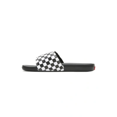 Abbildung von Vans LA Costa Slideon Unisex Badesandale, Größe: 40.5, (checkerboard) true white/black Kunststoff