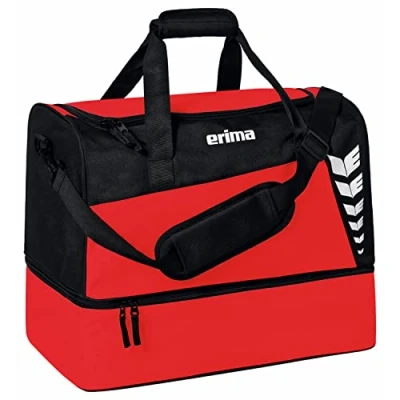 Abbildung von Erima Unisex Six Wings Sporttasche mit Bodenfach, rot/schwarz, L