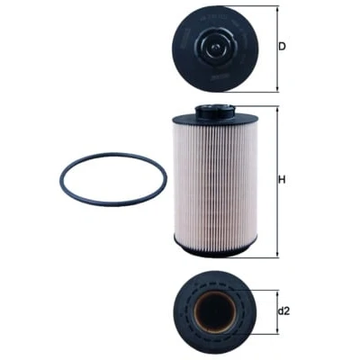 Abbildung von MAHLE ORIGINAL KX 230D Kraftstofffilter Filtereinsatz VOLVO: FL III, II