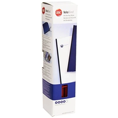 Abbildung von GBC VeloBind Bindestrips, 45mm, 25 Stück, A4, rot