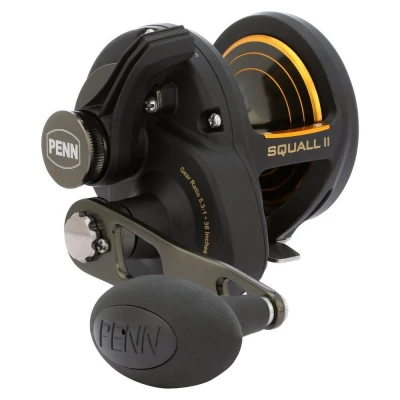 Abbildung von Penn Squall II Lever Drag Rolle RH 40NLD HS Multirolle