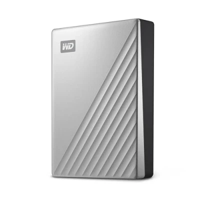 Abbildung von WD My Passport Ultra for Mac externe Festplatte 6 TB (mobiler Speicher, herunterladbare Software, Passwortschutz, kompatibel, einfach einzusetzen) Silber