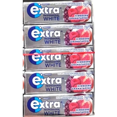 Abbildung von 15 x 10 Extra Professional White Kaugummi Dragees Himbeere Granatapfel Ein Bundle von FISGUS® by krass shoppen de