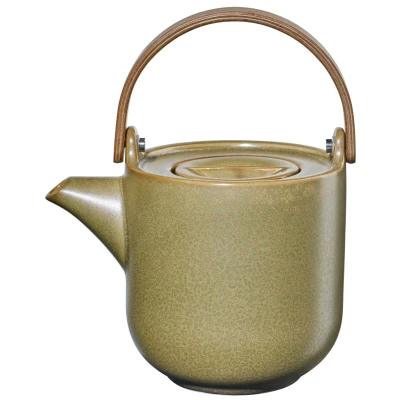 Abbildung von ASA COPPA Teekanne mit Holzgriff miso 0,6 l