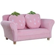 Abbildung von HOMCOM Sofa Kinder Erdbeersofa