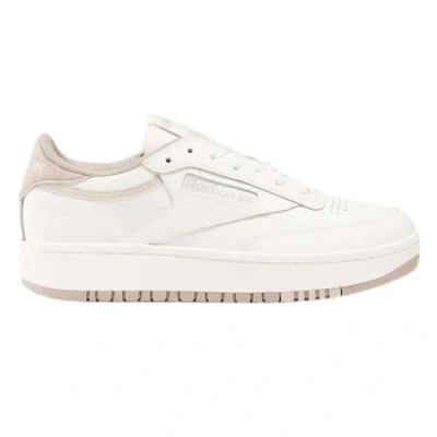Abbildung von Reebok Classic CLUB C Double Sneaker low, Damen, Größe: 37.5, Chalk/chalk ash Leder und textil