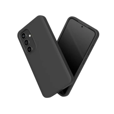Abbildung von RhinoShield Case kompatibel mit [Galaxy S24] SolidSuit Stoßdämpfende &amp; schlanke Schutzhülle Premium Finish 3.5 Meter Fallschutz Schwarz