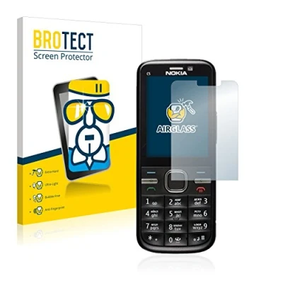 Abbildung von BROTECT Schutzglas für Nokia C5 00 Schutzfolie Panzer Folie Glas [Extrem Kratzfest 9H, Anti Fingerprint, Ultra Transparent]