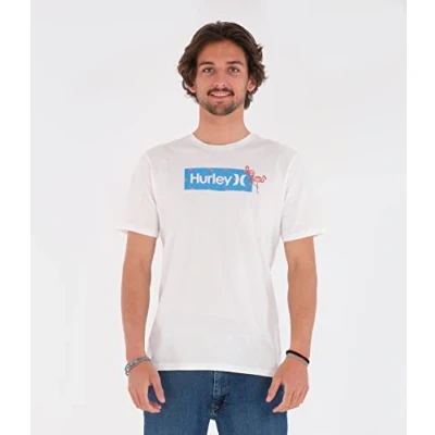 Abbildung von Hurley Herren Evd WSH Ditsy Box Tee Ss T Shirt, weiß, S