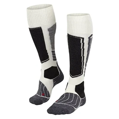 Abbildung von FALKE Damen Skisocken SK1 Comfort W KH Wolle Seide warm dick 1 Paar, Weiß (Off White 2040), 35 36