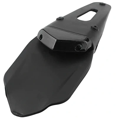 Abbildung von KaTur Schutzblech mit rotem LED Bremslicht, für hinten, Halterung, Offroad Motorräder, Motocross, Dirt Bikes (Rauch Glas)