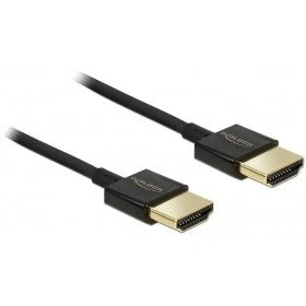 Abbildung von Delock HDMI Kabel Ethernet A &gt; St/St 1.50m 3D 4K slim