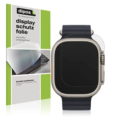 Abbildung von dipos I 6X Schutzfolie matt kompatibel mit Apple Watch Ultra 2 49mm Folie Displayschutzfolie