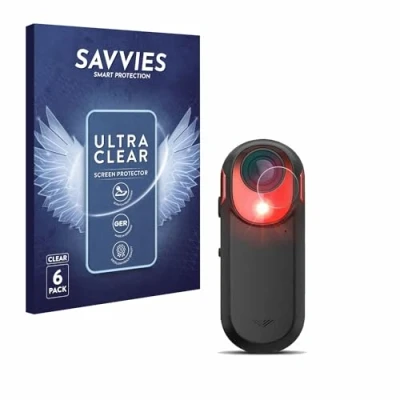 Abbildung von Savvies 6 Stück Schutzfolie für Garmin Varia RCT 715 Displayschutz Folie Ultra Transparent