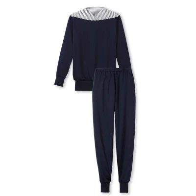 Abbildung von Calida Soulmate Pyjama, Damen, Größe: 40/42, Dark lapis blue