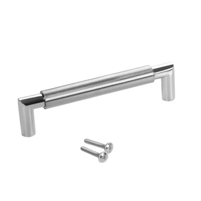 Abbildung von SO TECH® Möbelgriff Stangengriff E9 echt Edelstahl Ø 16 mm BA 128 640 mm, Griff Schrankgriff Schubladengriff incl. Schrauben