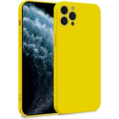 Abbildung von MyGadget Hülle für iPhone 11 Pro Max Zweilagige Handyhülle mit Kameraschutz Cover Innenfutter &amp; Silikon außen Gelb