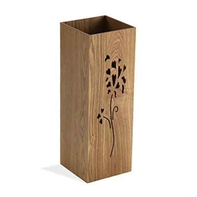 Abbildung von Versa Flowers Schirmständer für Eingang, Raum oder Halle, moderner Schirmhalter, Maßnahmen (H x L B) 22 1,5 cm, MDF, Farbe: Braun