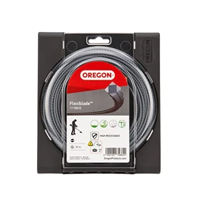 Abbildung von Oregon 111082E Gezahnter FlexiBlade Mähfaden, 3,00 mm, 37 Meter Spule, Grau
