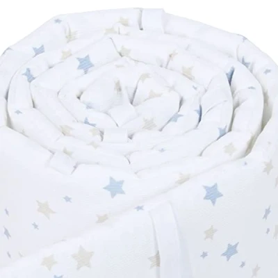 Abbildung von babybay Nestchen Mesh Waffelpiqué passend für Modell Maxi, Boxspring, Comfort und Plus, weiß