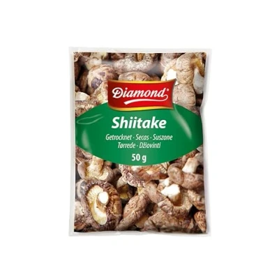 Abbildung von Diamond Shiitake / Tonko Pilze, getrocknet, 50g, 4er Pack (4 x 50 g Packung)