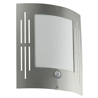 Abbildung von Eglo 88144 Aussen /Wandleuchte CITY edelstahl, E27 max. 1X40W L:23,5cm H:26cm
