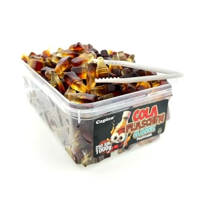 Abbildung von Capico Colaflaschen Classic Fruchtgummi (1000g) in Dose, Halal