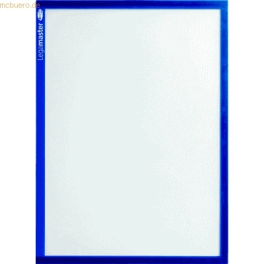 Abbildung von Legamaster 7 635603 Magnetische Dokumentmappen, DIN A4, 5 Stück, blauer Rahmen, transparente PVC Fläche