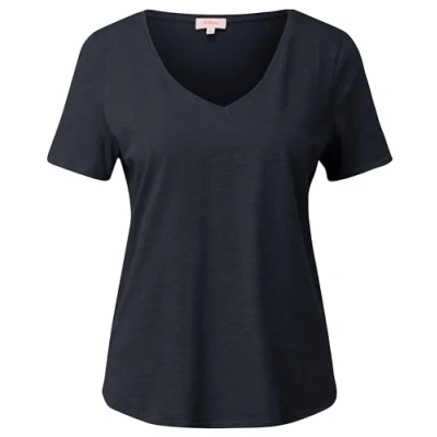 Abbildung von s.Oliver MIT Vausschnitt Tshirt basic, Damen, Größe: 34, Navy