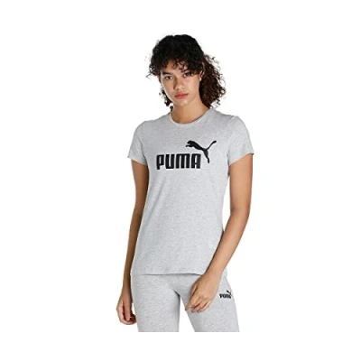 Abbildung von Puma LOGO TEE Sport Tshirt, Damen, Größe: Large, Light gray heather