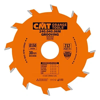 Abbildung von CMT ORANGE TOOLS 240.040.06M NUTKREISSÄGEBLATT 150X4X30 Z=12 FLACHZAHN