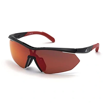 Abbildung von Adidas Sport Sonnenbrille, Damen, Größe: One Size, Roviex spiegelte mit einer/zweiten austauschbaren/orangefarbenen linse wider